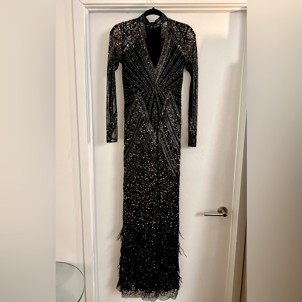 Parker Black Sequin Gown